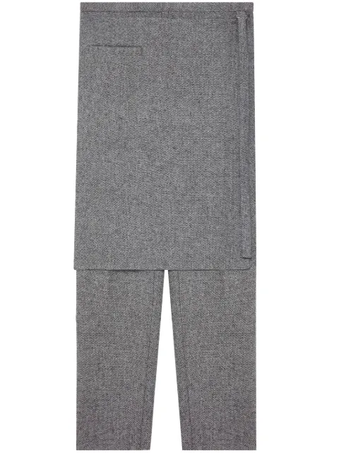 Courrèges pantalones de vestir con aberturas
