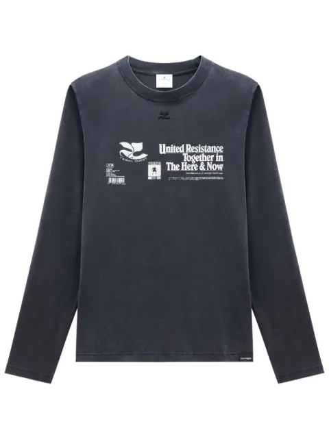 Courrèges sudadera con logo estampado