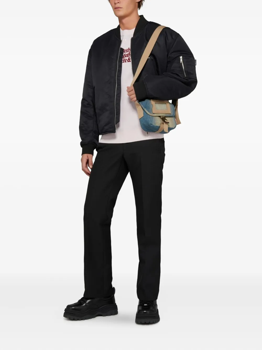 Courrèges Wollen trui met jacquard Roze