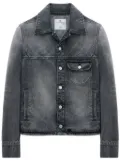 Courrèges single-pocket cotton denim jacket - Grey