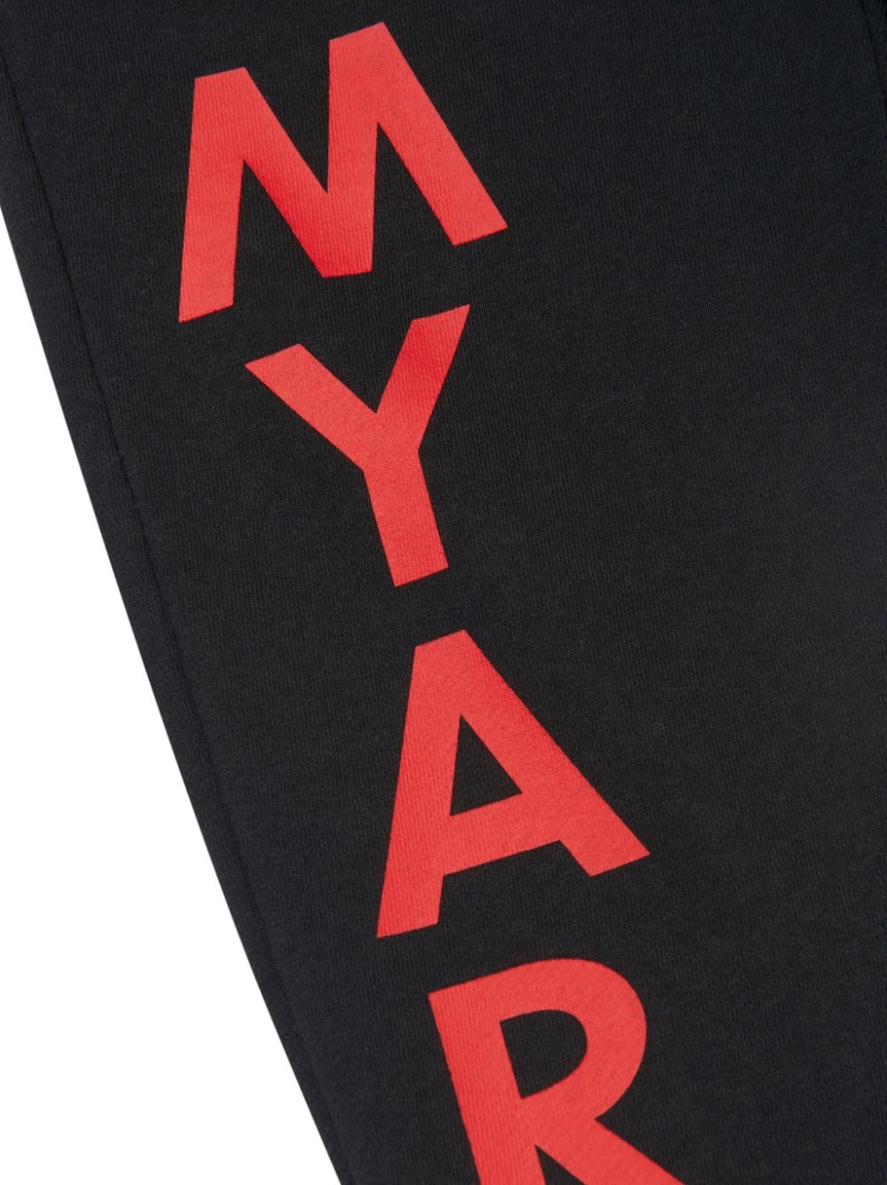 Shop Myar Logo-print Cotton Track Pants In Black
