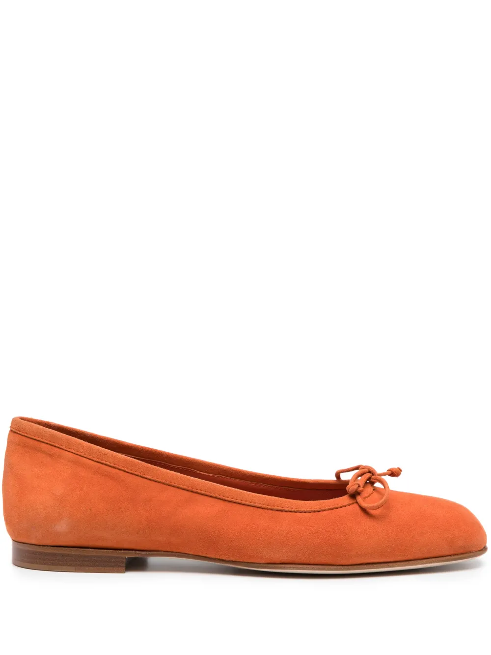 Image 1 of Manolo Blahnik Veralli flat suede ballerinas