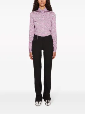 Emilio Pucci シルク クロップド ワイドレッグパンツ EMILIO PUCCI - 美品 エミリオプッチ EMILIO PUCCI パンツ