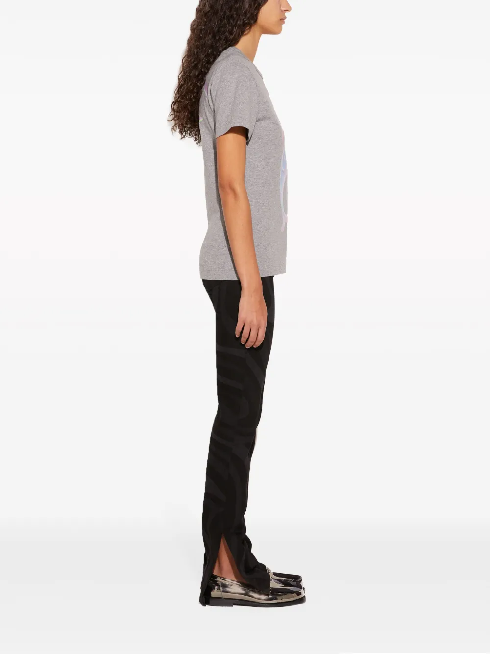 PUCCI T-shirt met logoprint Grijs