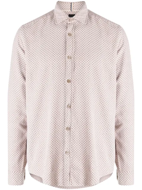 BOSS micro-dot cotton shirt