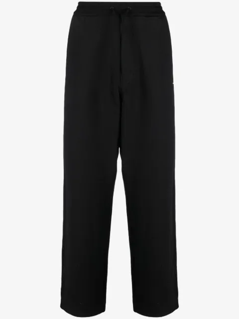 Y-3 logo-patch drawstring track pants