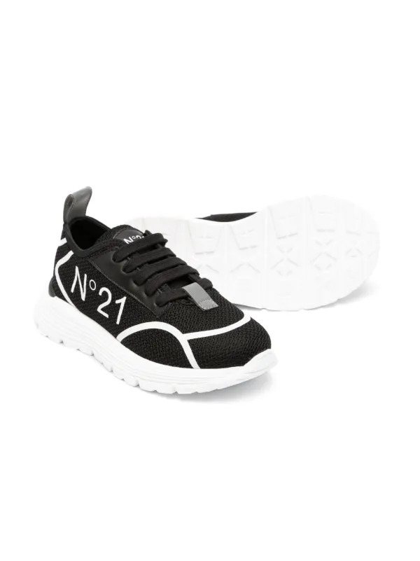 Nº21 Kids logo-print Panelled Sneakers - Farfetch