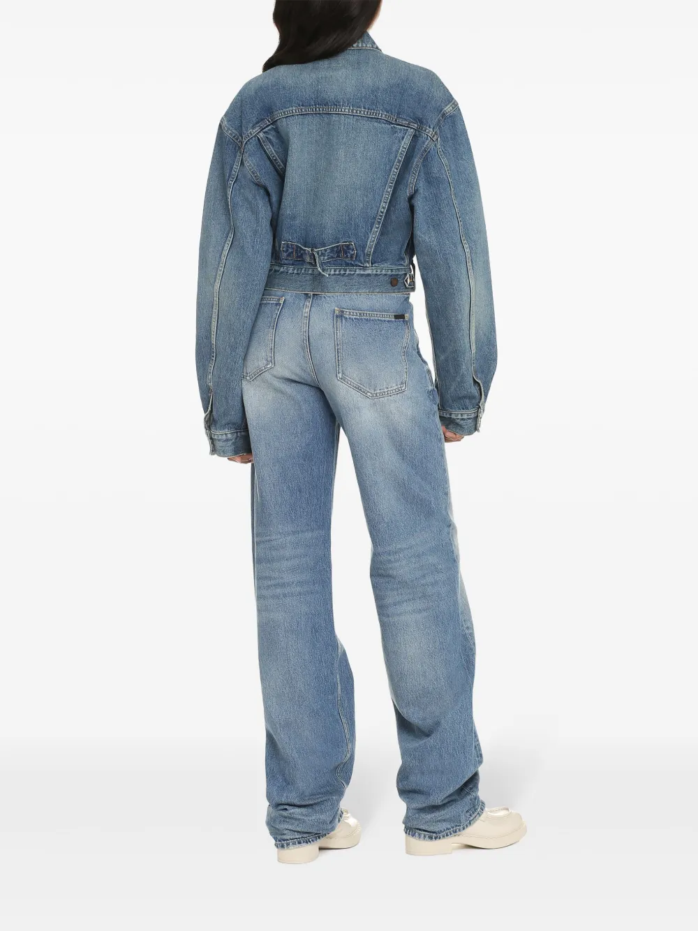 Saint Laurent 1980s denim jack Blauw