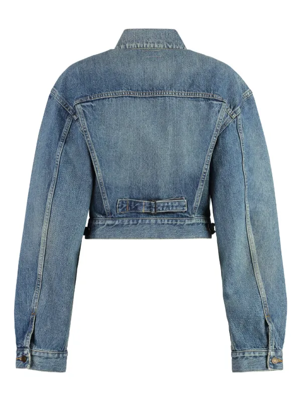 Saint Laurent 80's Vintage Denim Jacket | Blue | FARFETCH