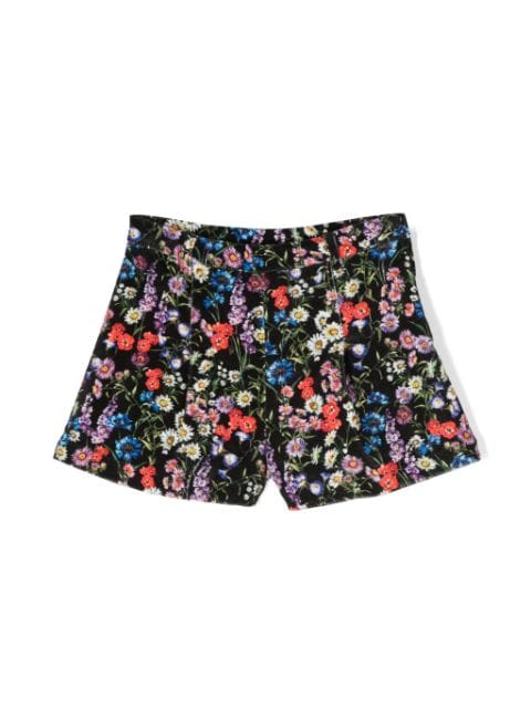 Dolce & Gabbana Kids Jersey-Shorts mit Blumen-Print