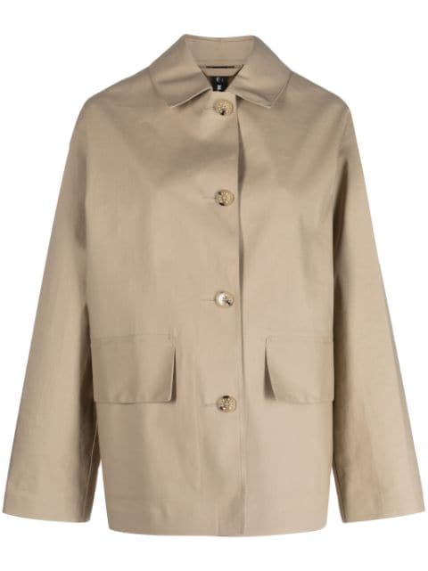 Mackintosh Zinnia button-up long-sleeve cotton jacket
