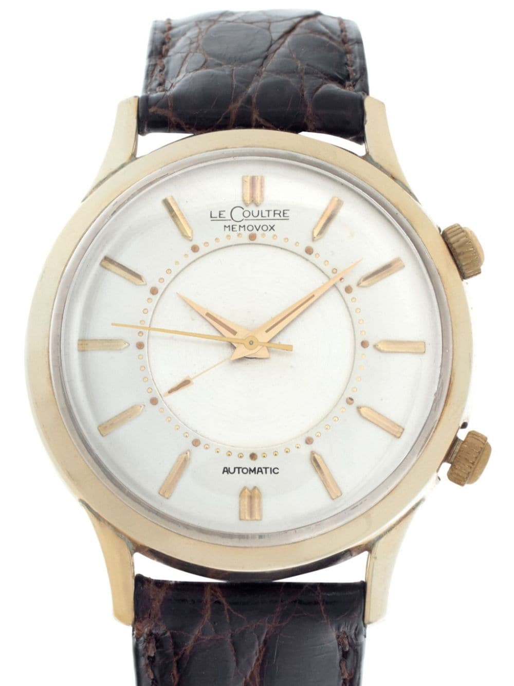 Pre-owned Jaeger-lecoultre  Memovox 38mm In White