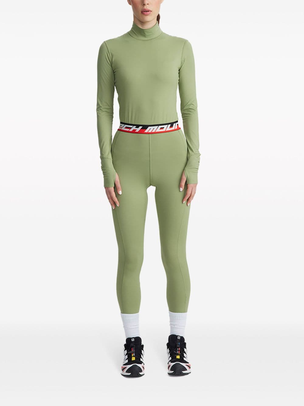 Shop Aztech Mountain Next To Skin Top In Green