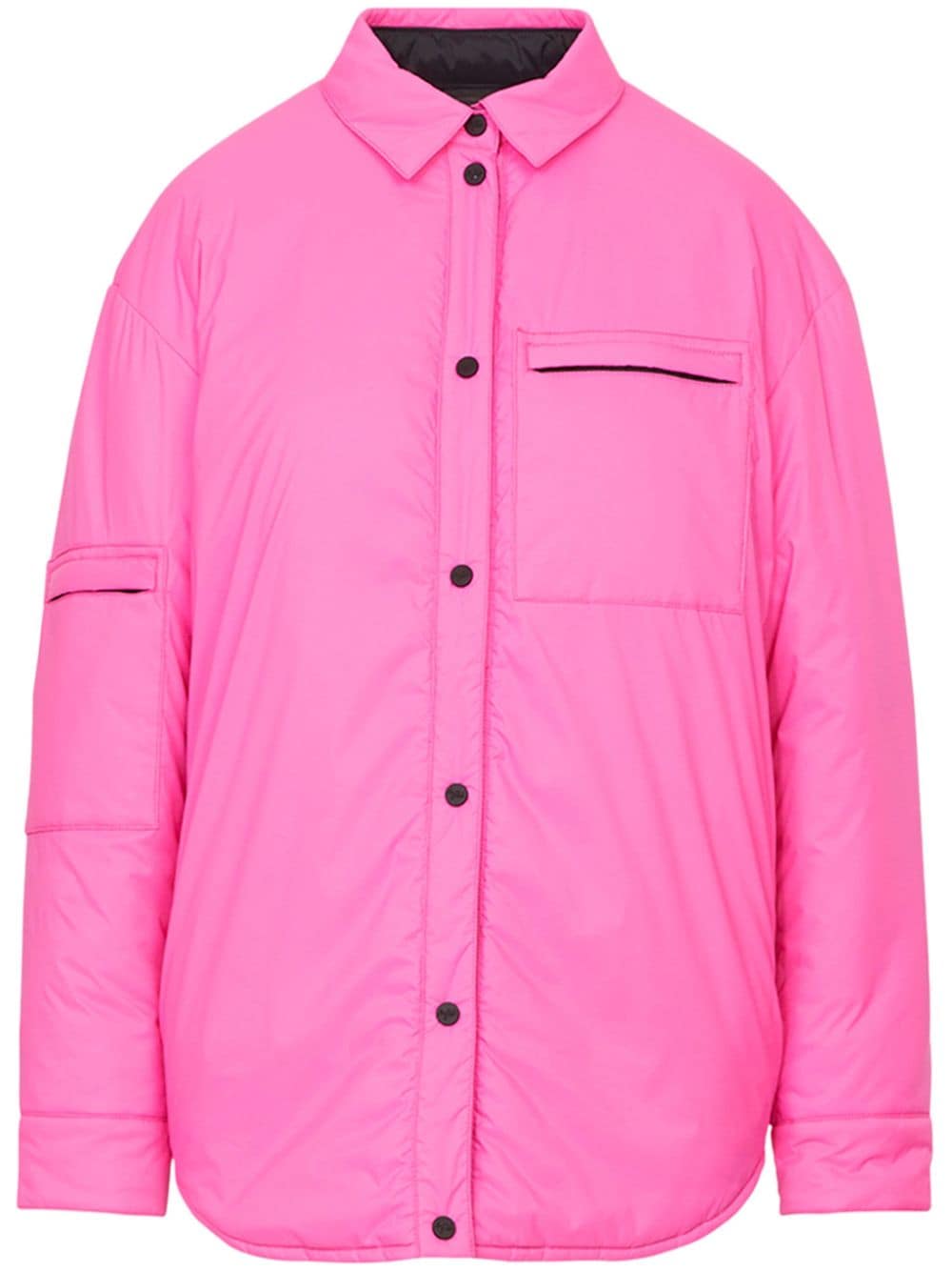 Aztech Mountain Pillow Puffer Shirt Jacket In Pink