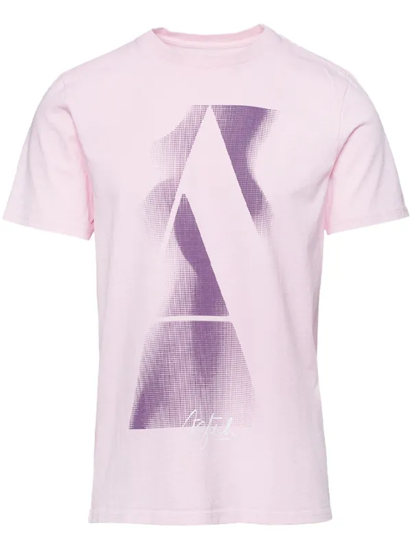 Aztech Mountain Altitude Logo-print Cotton T-shirt in Pink