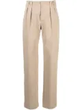 Brunello Cucinelli Tinto pleated boyfriend jeans - Brown