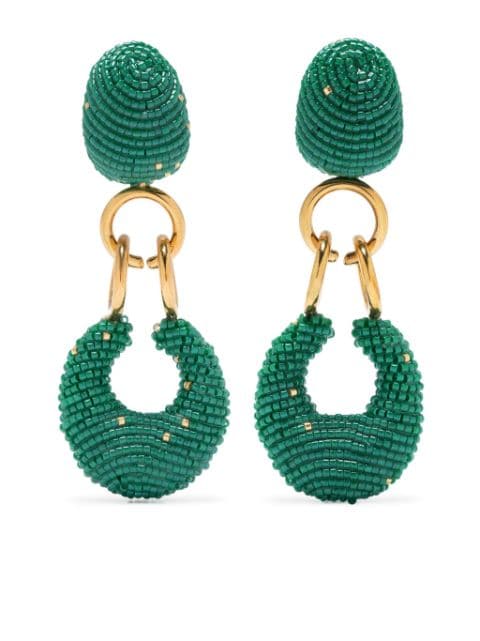 Susana Vega Inco 24kt gold plated beaded earrings