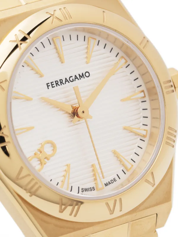 Ferragamo Vega Upper East watch women stainless steel glass Sapphire Crystal One Size White