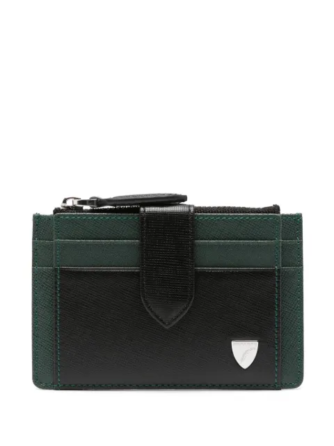 Aspinal Of London logo-stam leather cardholder