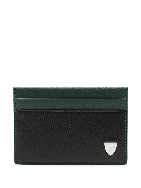 Aspinal Of London tarjetero con placa del logo
