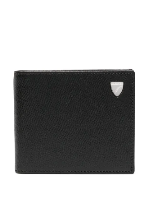 Aspinal Of London logo-stamp saffiano leather wallet