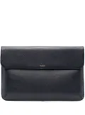 Aspinal Of London leather laptop bag - Blue