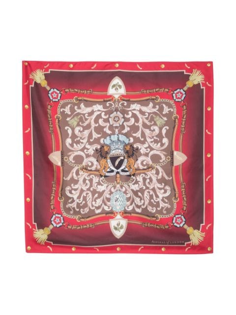 Aspinal Of London foulard Signature Shield en soie
