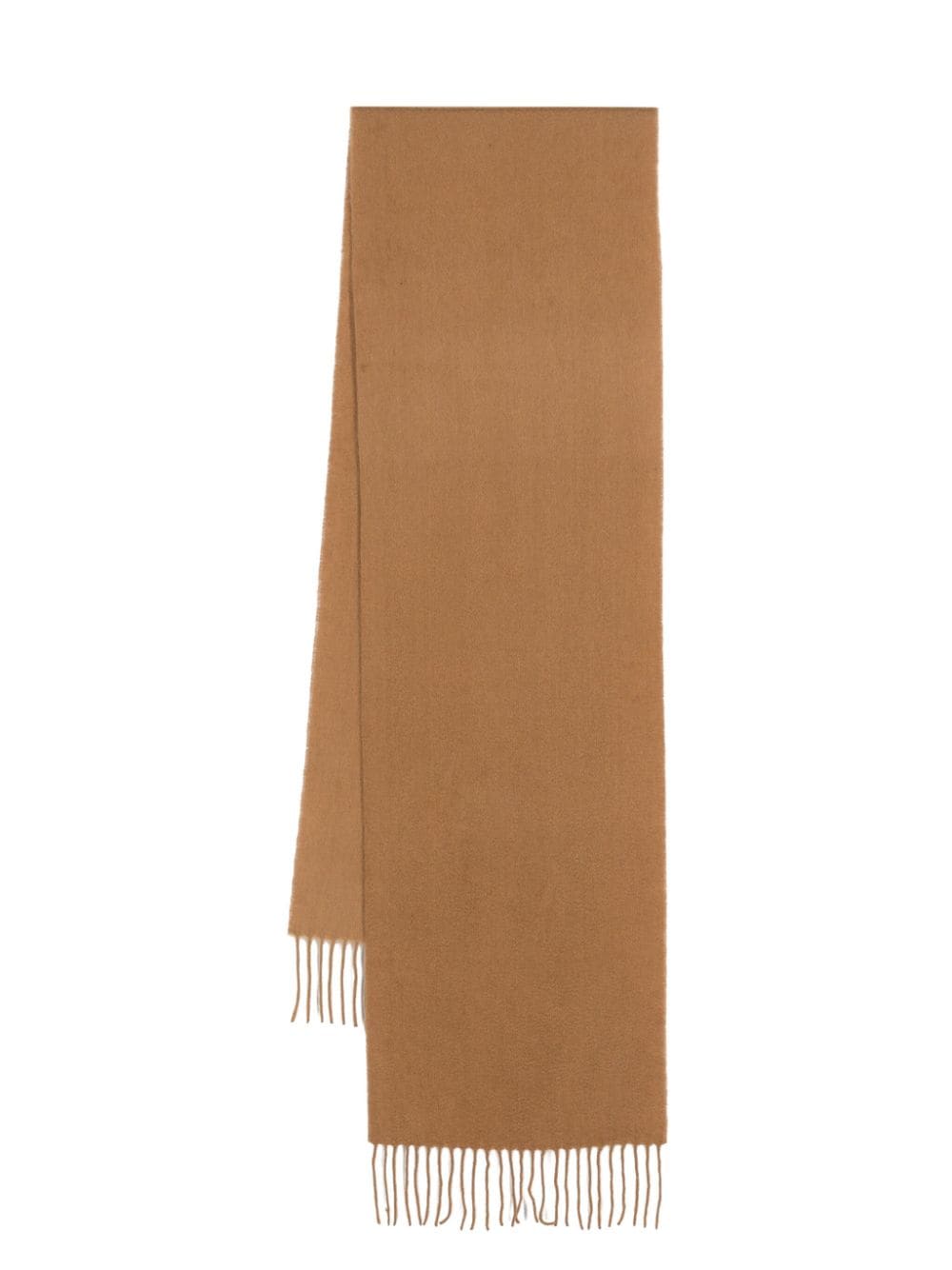 Aspinal Of London Fringed Cashmere Scarf In Brown