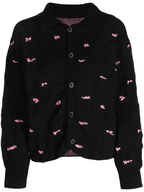 Ader Error 图案嵌花针织开衫