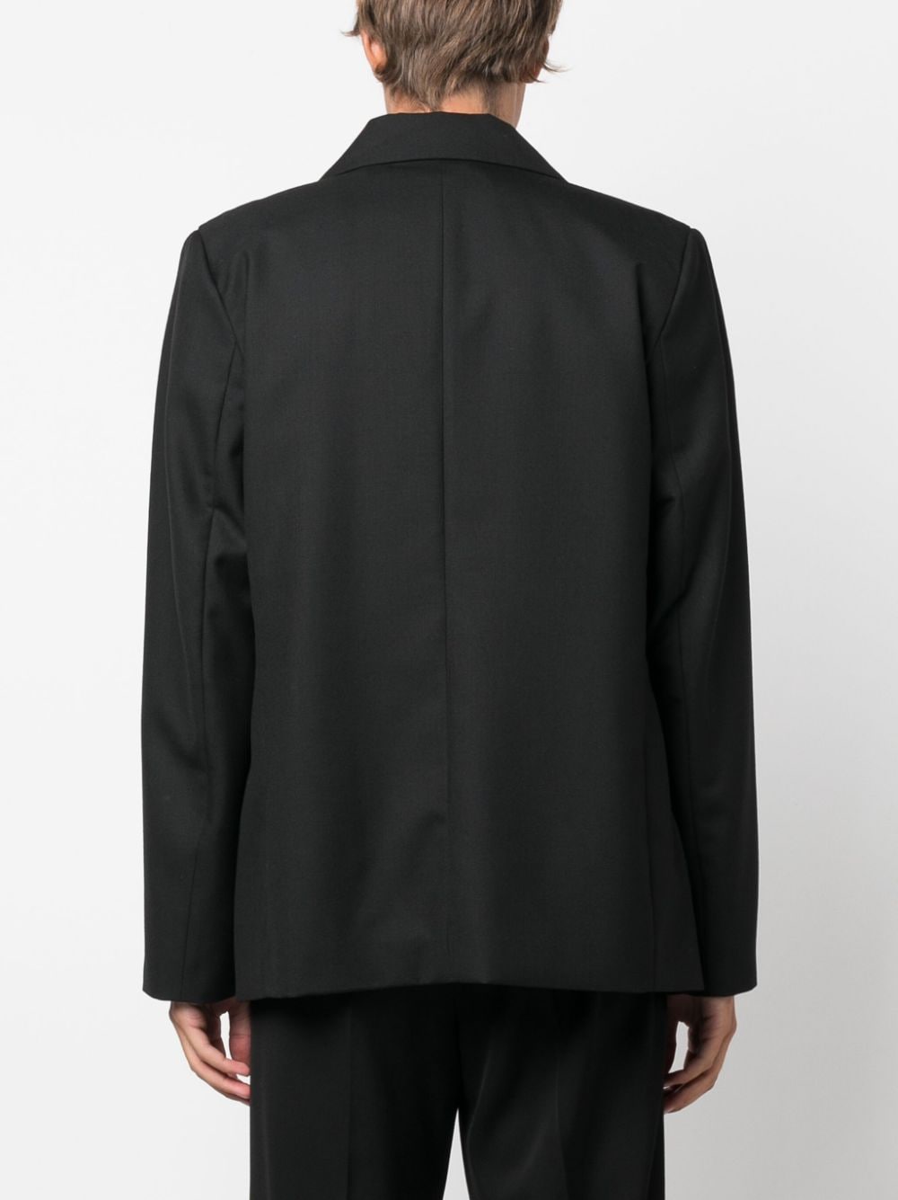 Shop Séfr Hamra Double-breasted Jacket In Black