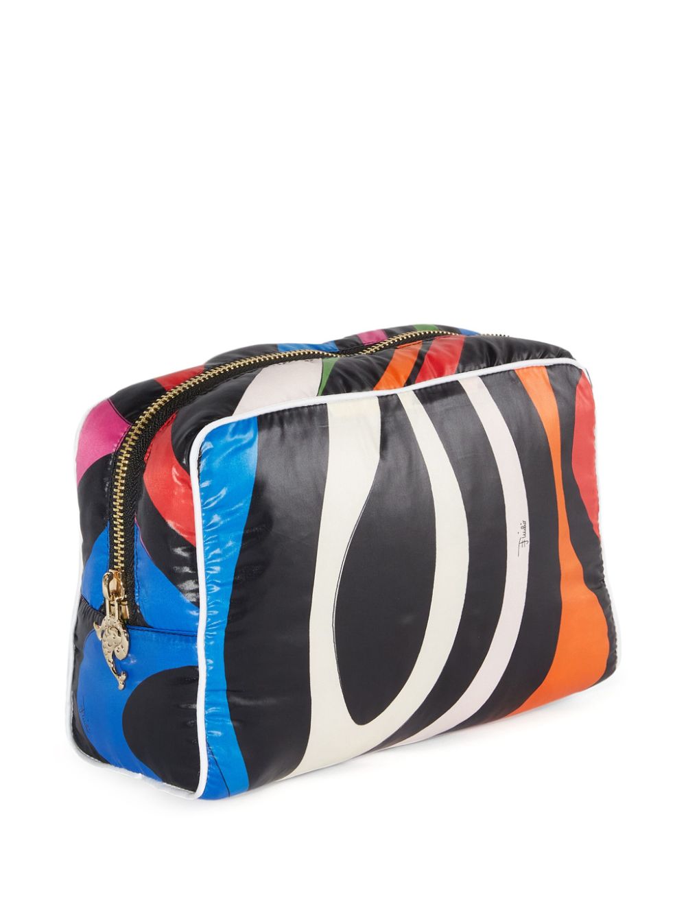 Shop Pucci Abstract-print Make-up Bag In Blue