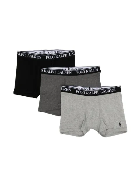 POLO RALPH LAUREN KIDS Polo Pony-motif pack-of-three boxers
