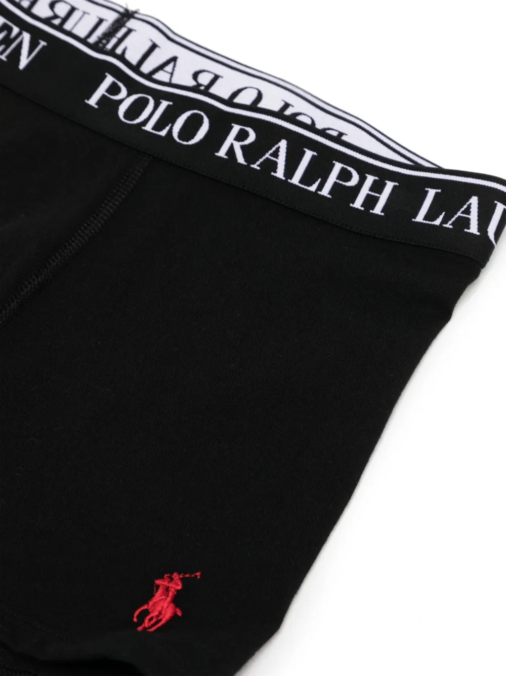 POLO RALPH LAUREN KIDS Drie boxershorts met patroon Zwart