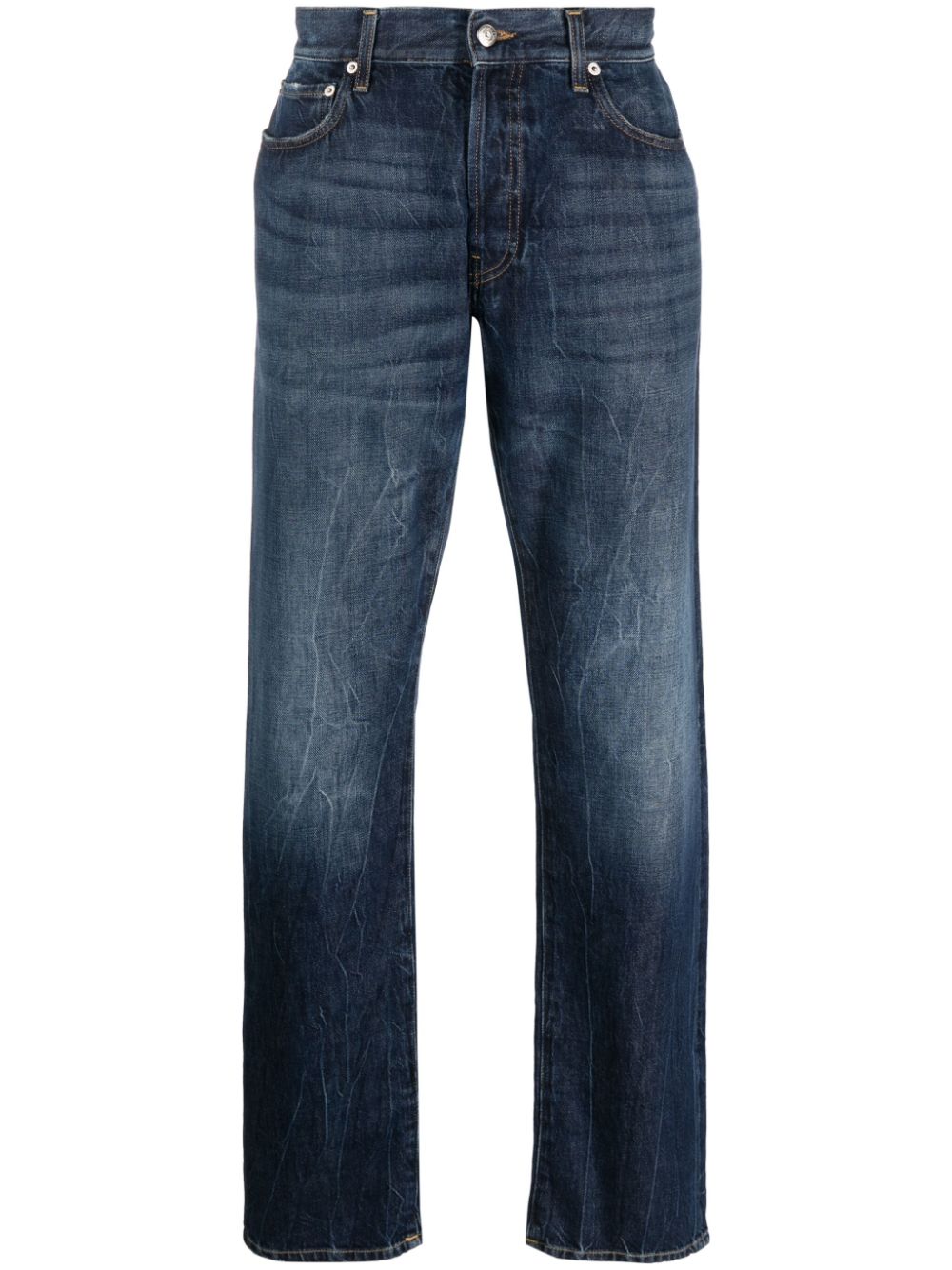 Department 5 straight-leg stonewashed jeans - Blue