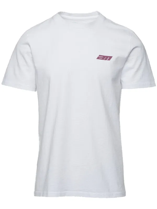 Aztech Mountain Horizon Graphic-print Cotton T-shirt in White