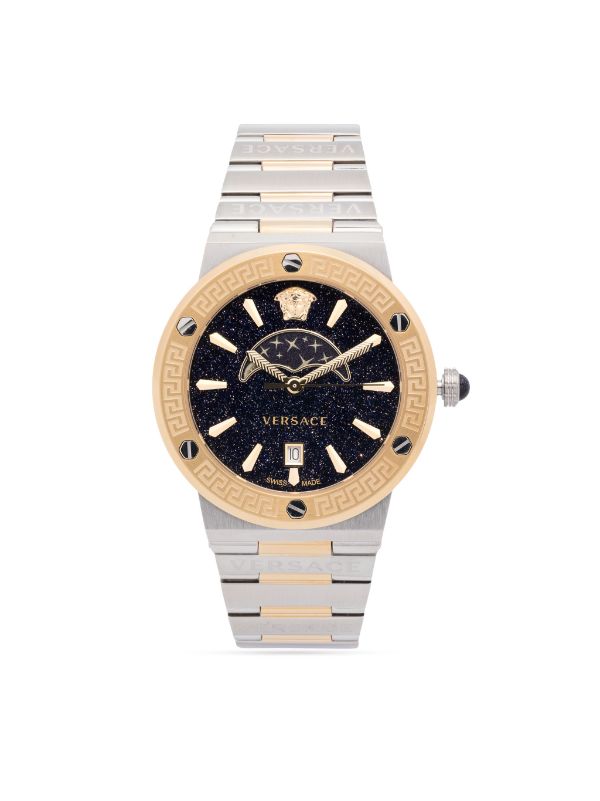 Versace グレカ ムーンフェイズ 38mm 腕時計 - Farfetch