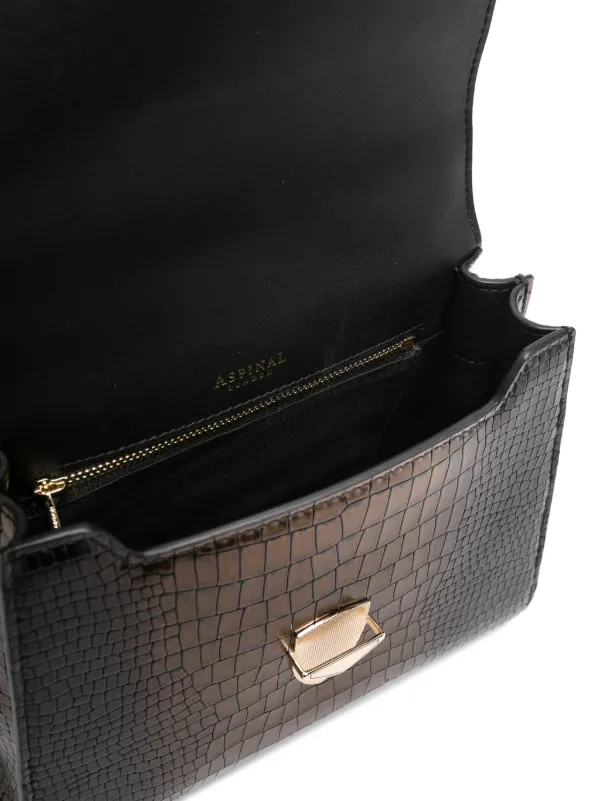 Aspinal of london online croc bag