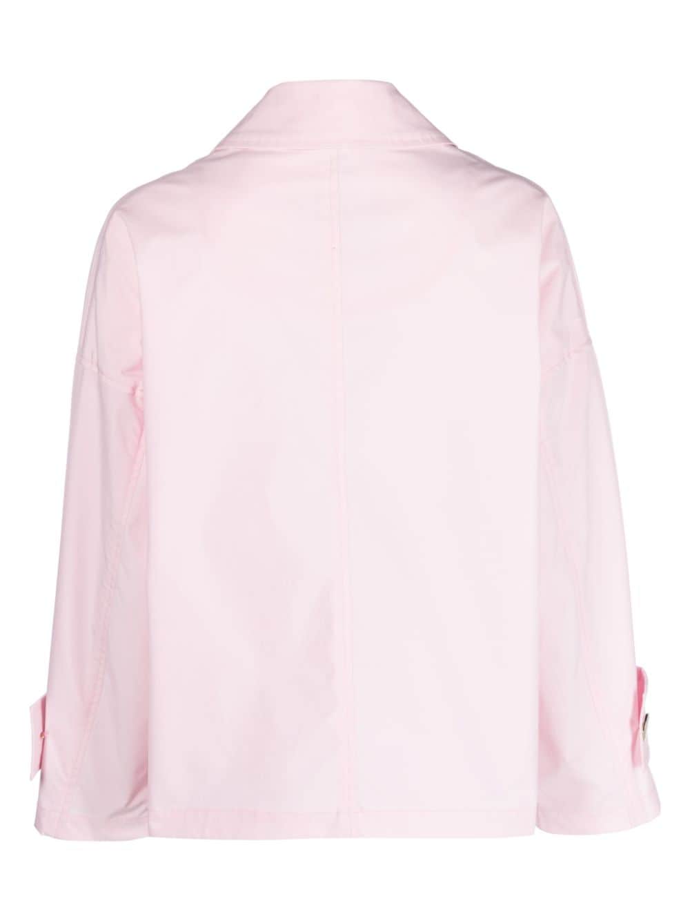 Shop Mackintosh Humbie Dry Double-breasted Jacket In Pink