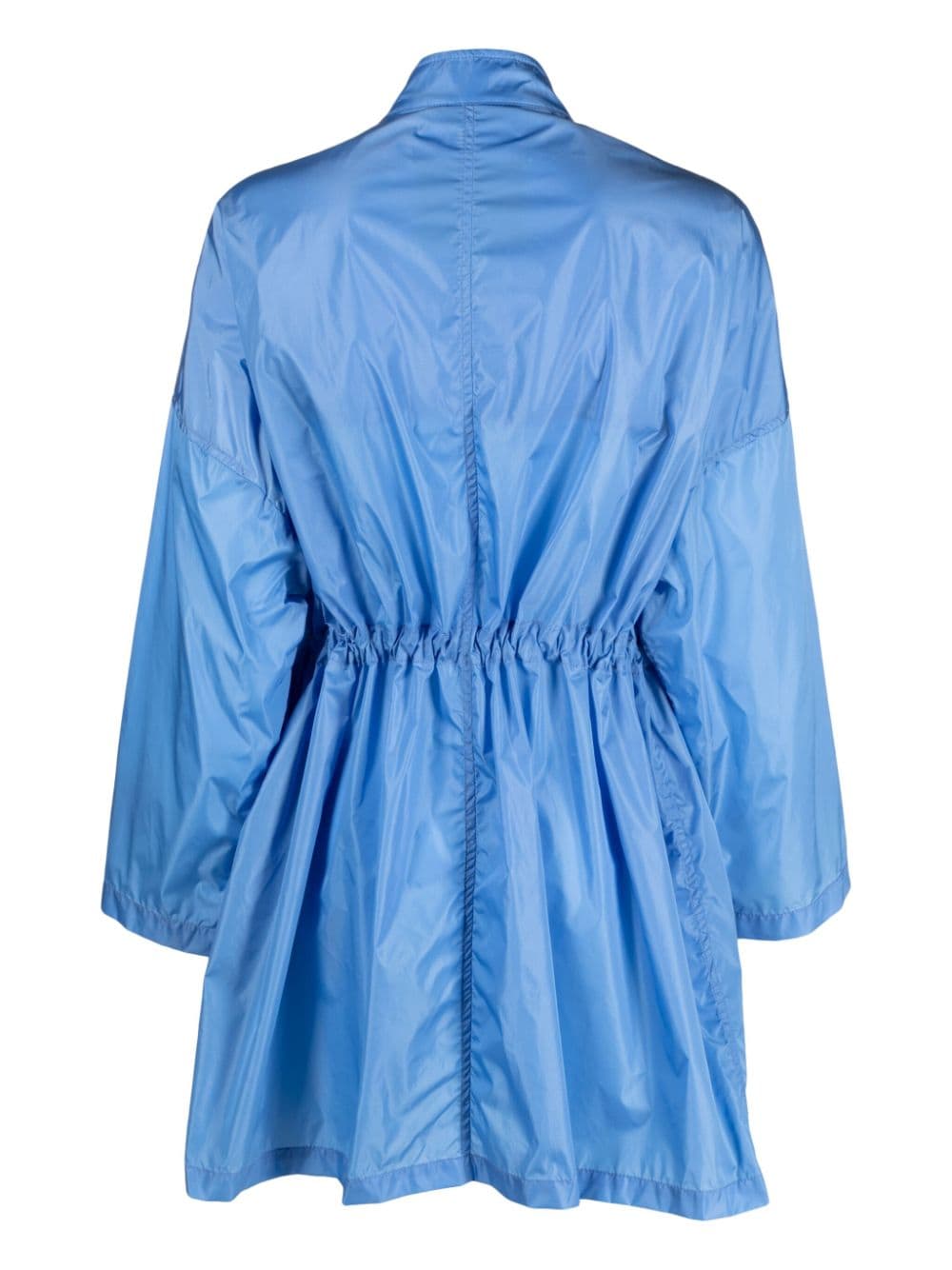 Shop Mackintosh Humbie Drawstring Parka Coat In Blue