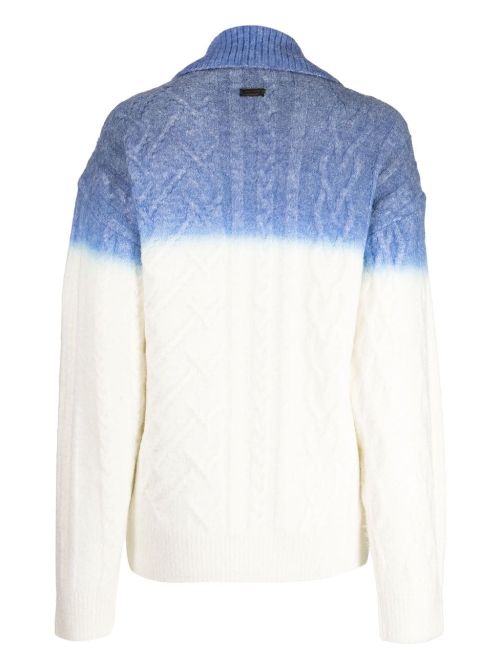 Shop Ader Error Rowy Garment-dyed Knitted Jumper In Blue