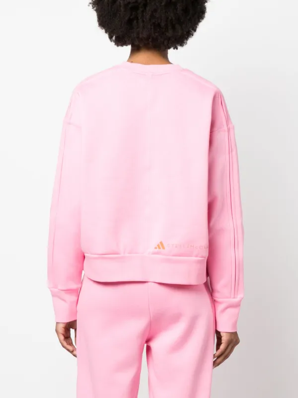 Pink adidas crewneck online sweatshirt