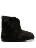 STAND STUDIO faux-fur ankle boots - Black