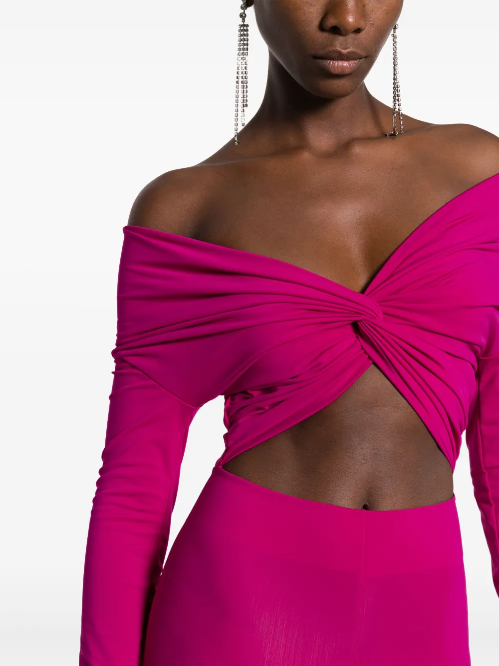 THE ANDAMANE Off-shoulder jumpsuit Roze