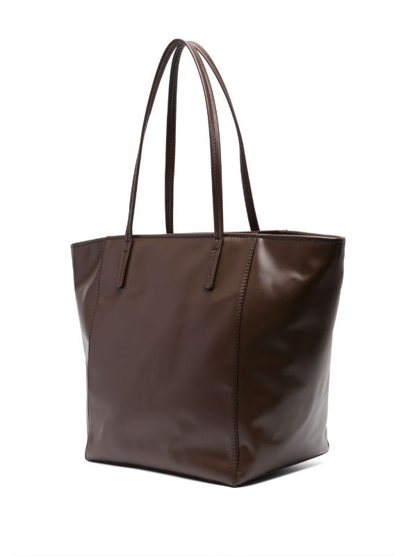 BY FAR Club Leather Tote Bag Farfetch