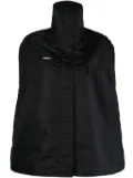 Coperni logo-patch bomber cape - Black