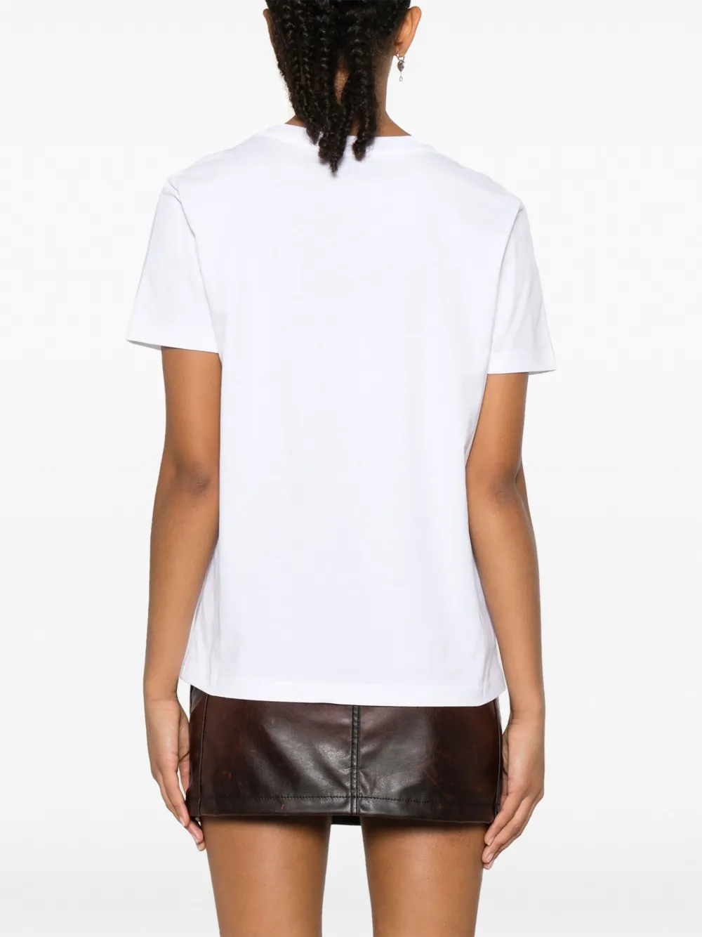 Moschino T-shirt met logoprint Wit