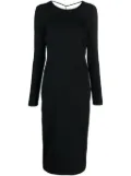 Patrizia Pepe open-back midi dress - Black