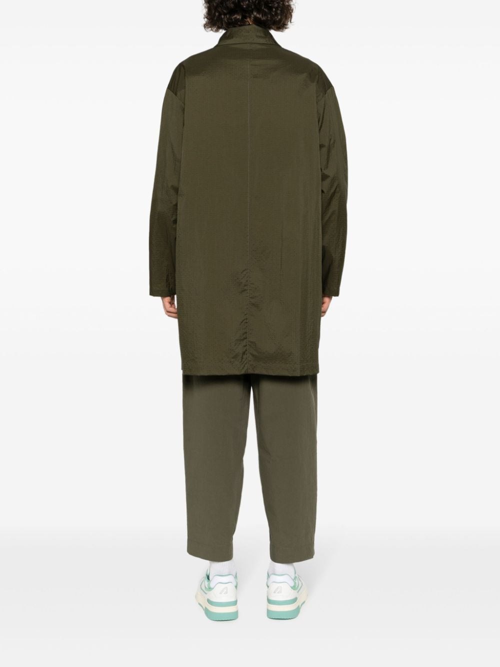Shop Mackintosh Soho Packable Ripstop Raincoat In 绿色