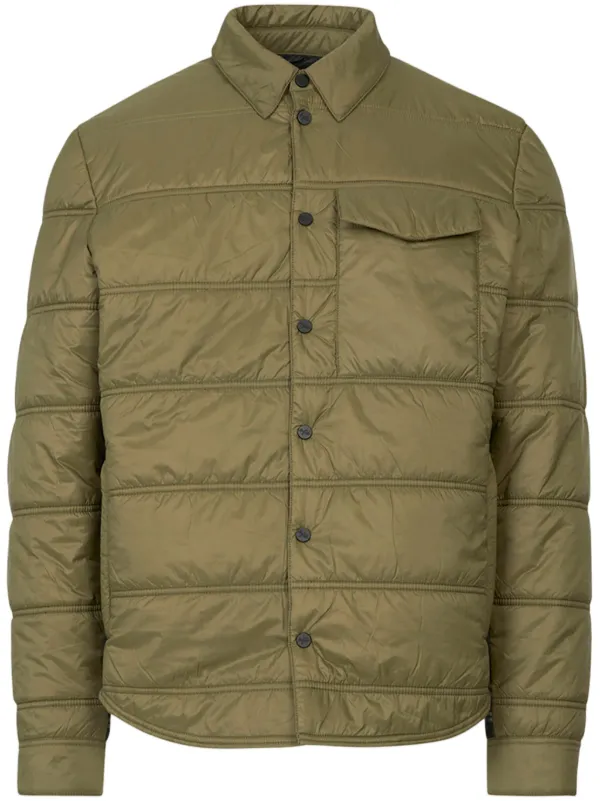 Aztech Mountain Loge Peak Quilted Shirt Jacket in Green