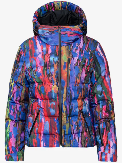 Aztech Mountain Nuke abstract-print padded jacket